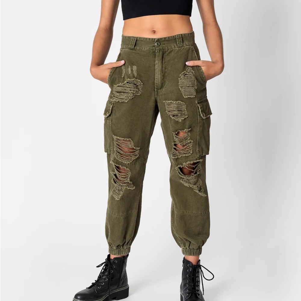 Carmar Denim Baggy Cargo Pants